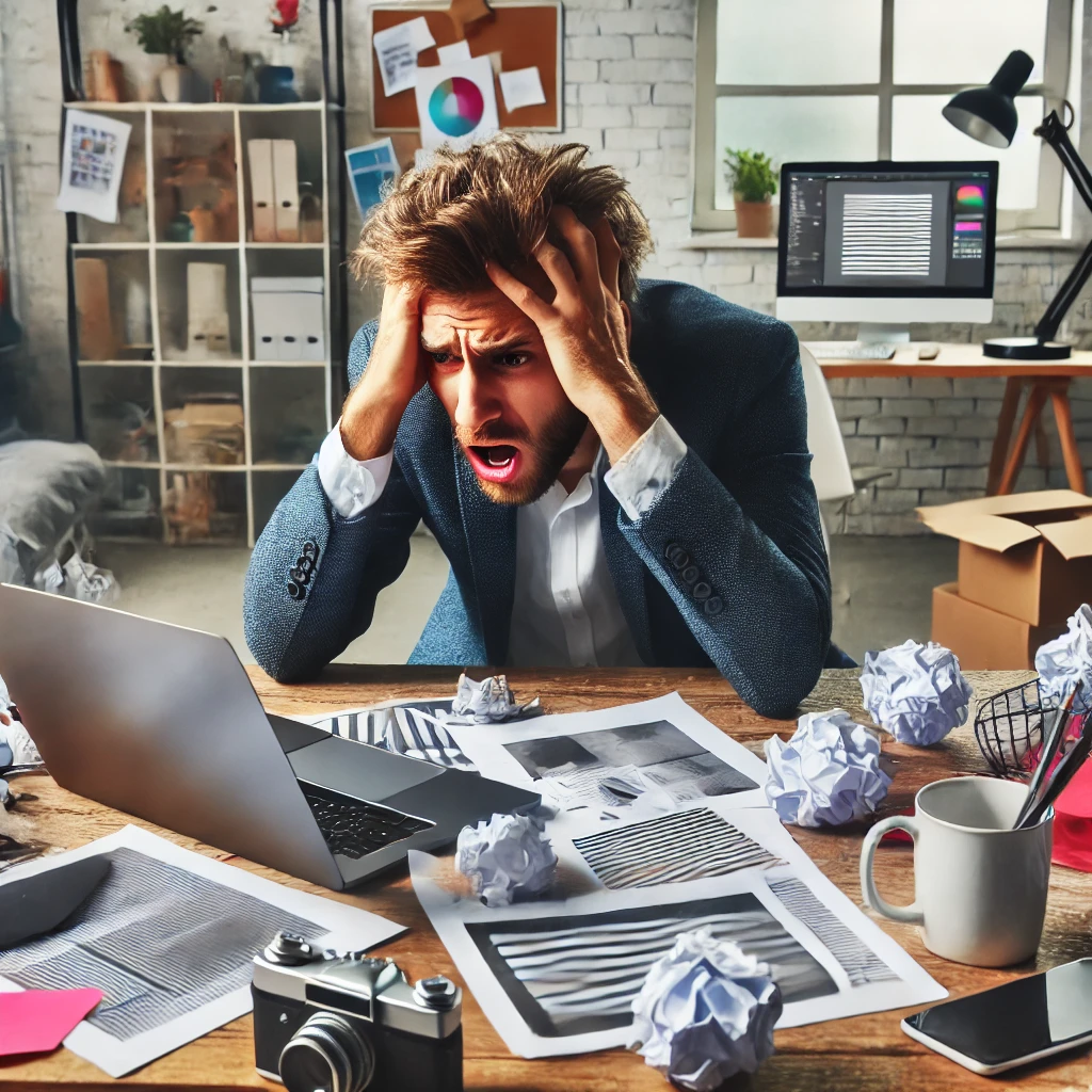 frustrated business owner