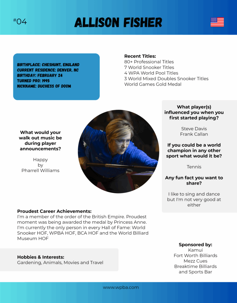 Magazine page featuring Allison Fisher